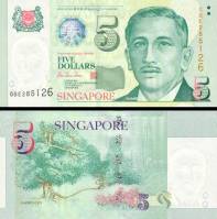 *5 Dolárov Singapúr 1999, P39 UNC - Kliknutím na obrázok zatvorte -